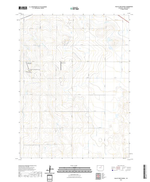 Valley View School, CO — USGS 7.5-minute topo (2022)