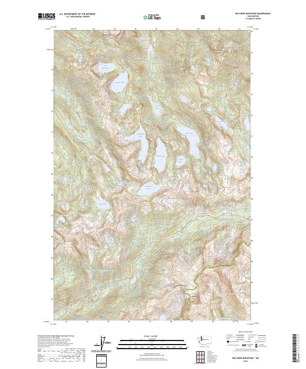 Big Snow Mountain, WA — USGS 7.5-minute topo (2023)