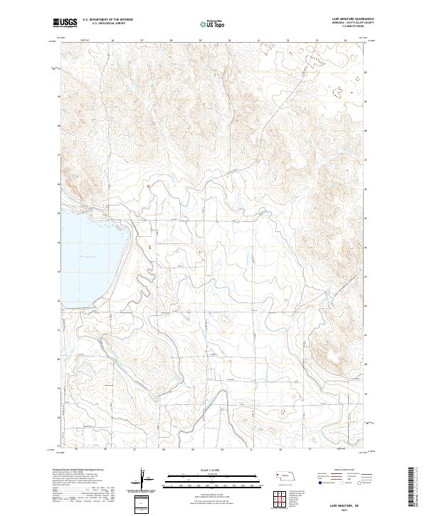 Lake Minatare, NE — USGS 7.5-minute topo (2021)