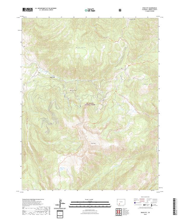 Spar City, CO — USGS 7.5-minute topo (2022)