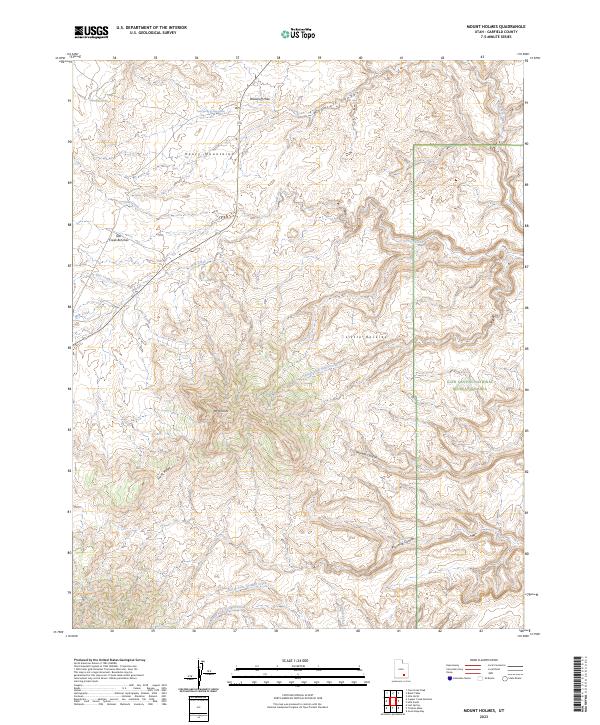 Mount Holmes, UT — USGS 7.5-minute topo (2023)