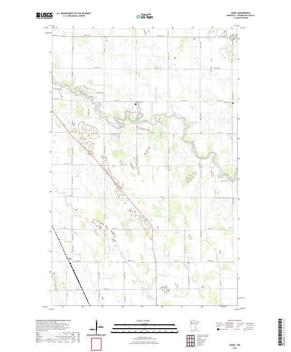 Hazel, MN — USGS 7.5-minute topo (2022)