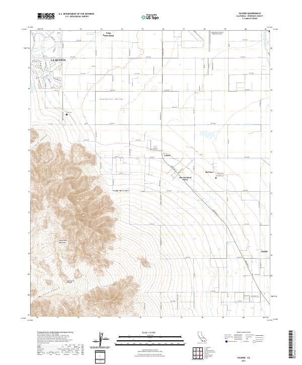 Valerie, CA — USGS 7.5-minute topo (2021)