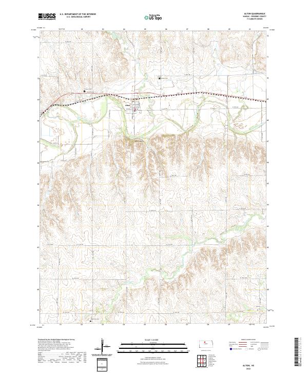 Alton, KS — USGS 7.5-minute topo (2022)
