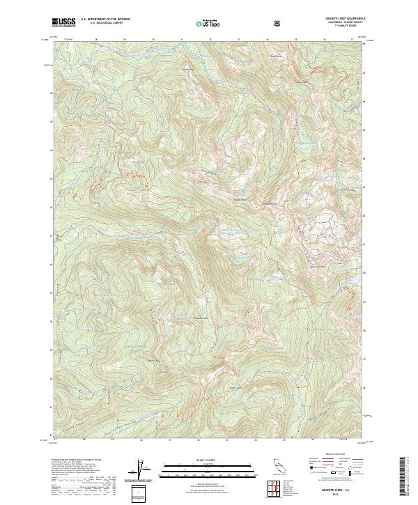 Granite Chief, CA — USGS 7.5-minute topo (2023)