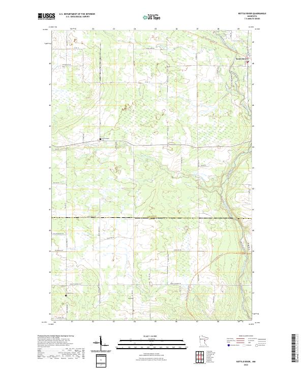 Kettle River, MN — USGS 7.5-minute topo (2022)