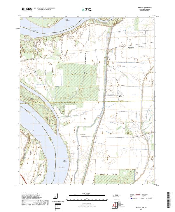 Tennemo, TN-MO — USGS 7.5-minute topo (2022)
