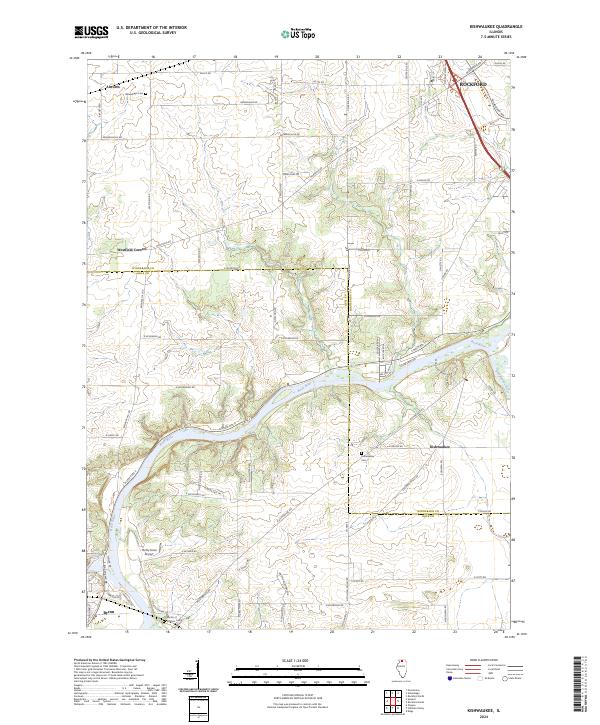 Kishwaukee, IL — USGS 7.5-minute topo (2024)