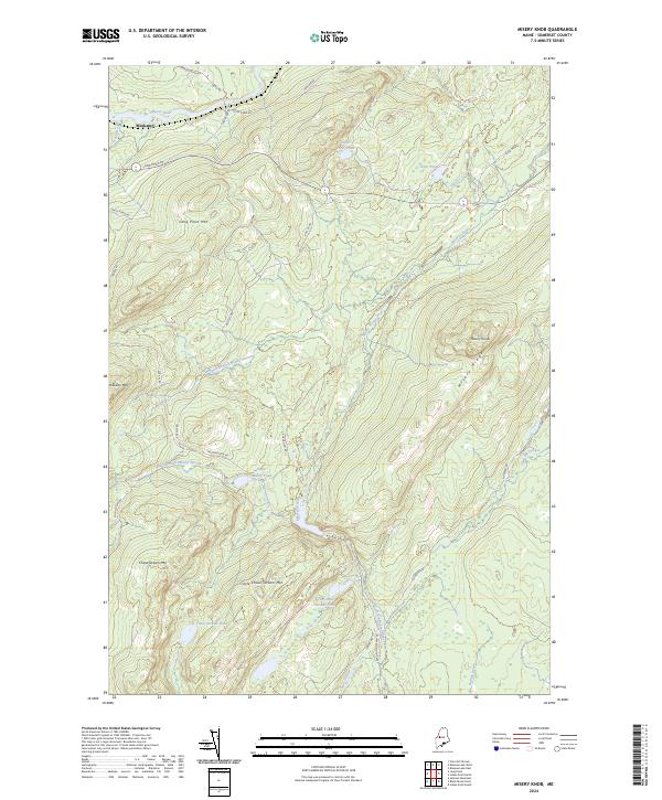 Misery Knob, ME — USGS 7.5-minute topo (2024)