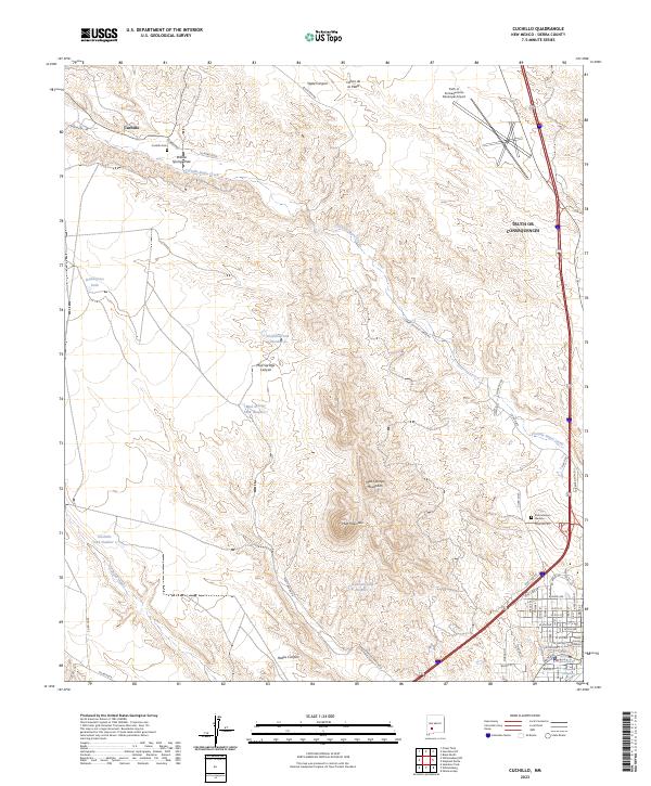Cuchillo, NM — USGS 7.5-minute topo (2023)
