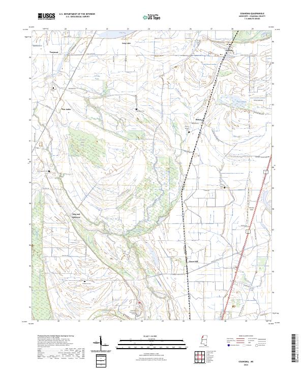 Coahoma, MS — USGS 7.5-minute topo (2024)