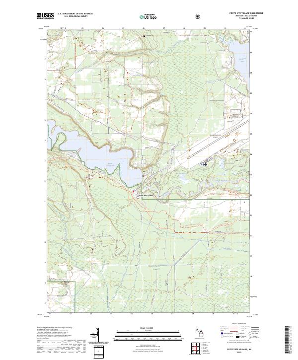 Foote Site Village, MI — USGS 7.5-minute topo (2023)