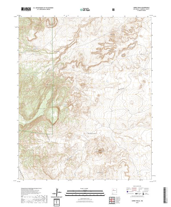 Cerro Tinaja, NM — USGS 7.5-minute topo (2023)