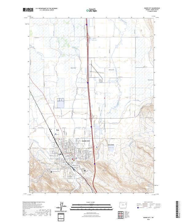 Baker City, OR — USGS 7.5-minute topo (2024)