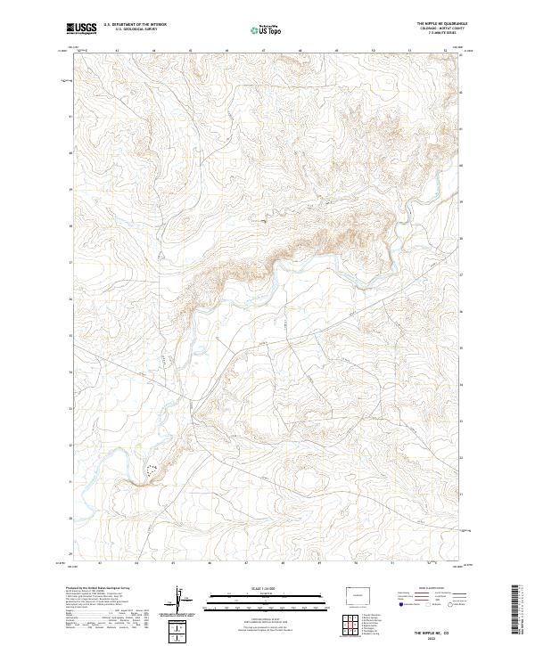 The Nipple NE, CO — USGS 7.5-minute topo (2022)