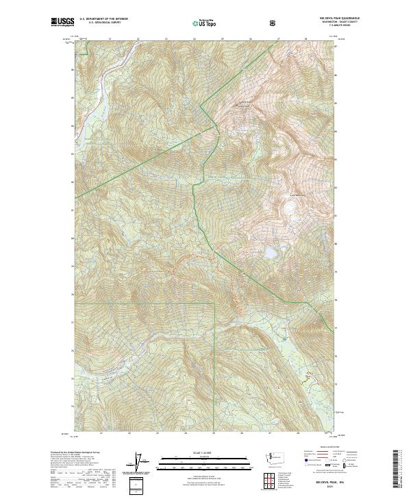 Big Devil Peak, WA — USGS 7.5-minute topo (2023)