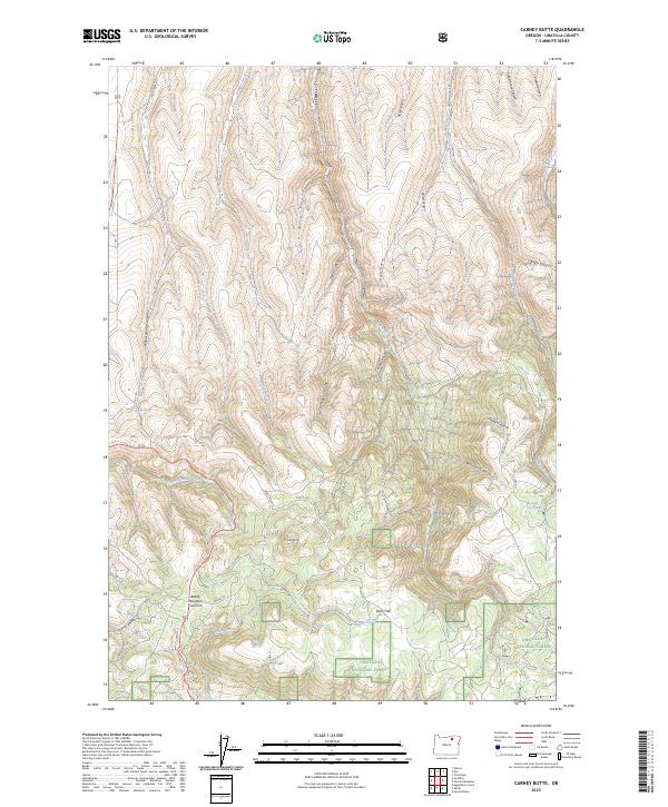Carney Butte, OR — USGS 7.5-minute topo (2023)
