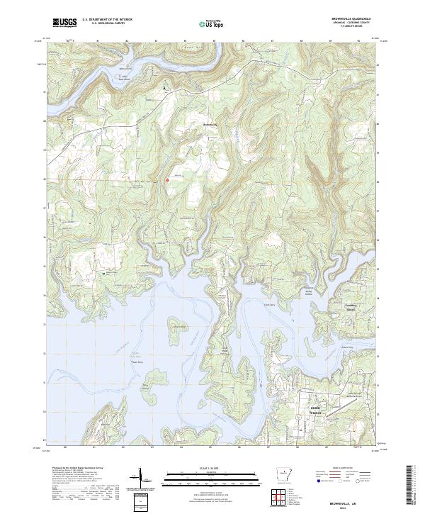 Brownsville, AR — USGS 7.5-minute topo (2024)