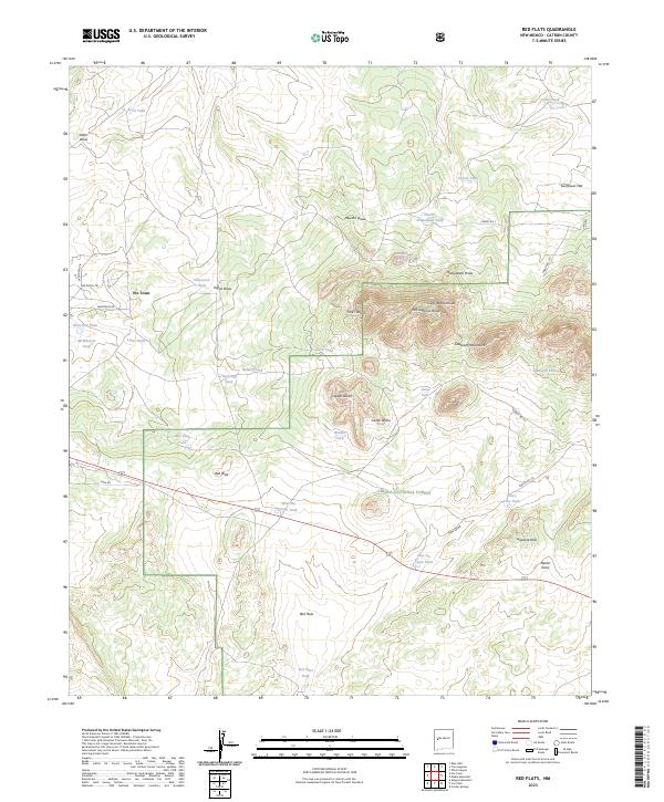 Red Flats, NM — USGS 7.5-minute topo (2023)