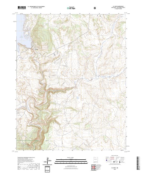 El Vado, NM — USGS 7.5-minute topo (2023)