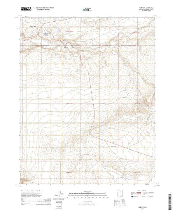 Moenkopi, AZ — USGS 7.5-minute topo (2026)