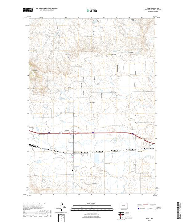 Rozet, WY — USGS 7.5-minute topo (2021)