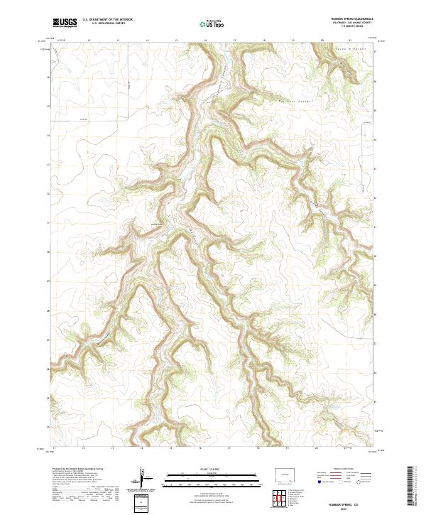 Humbar Spring, CO — USGS 7.5-minute topo (2022)
