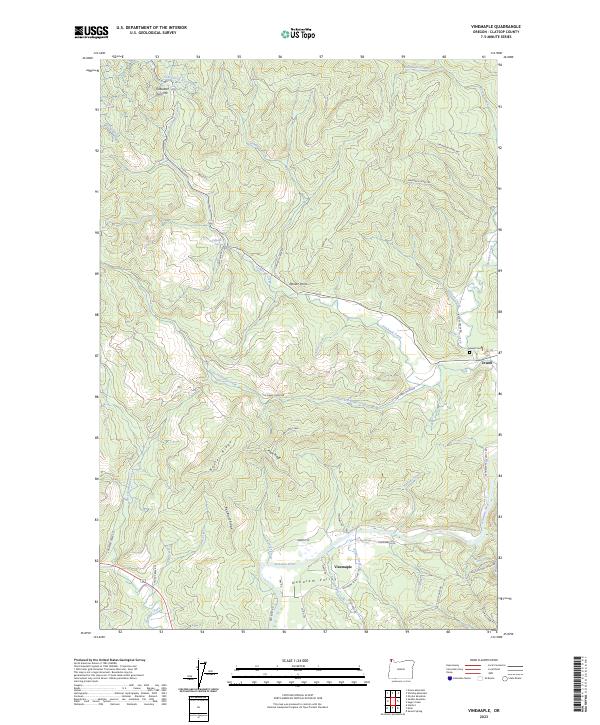 Vinemaple, OR — USGS 7.5-minute topo (2023)