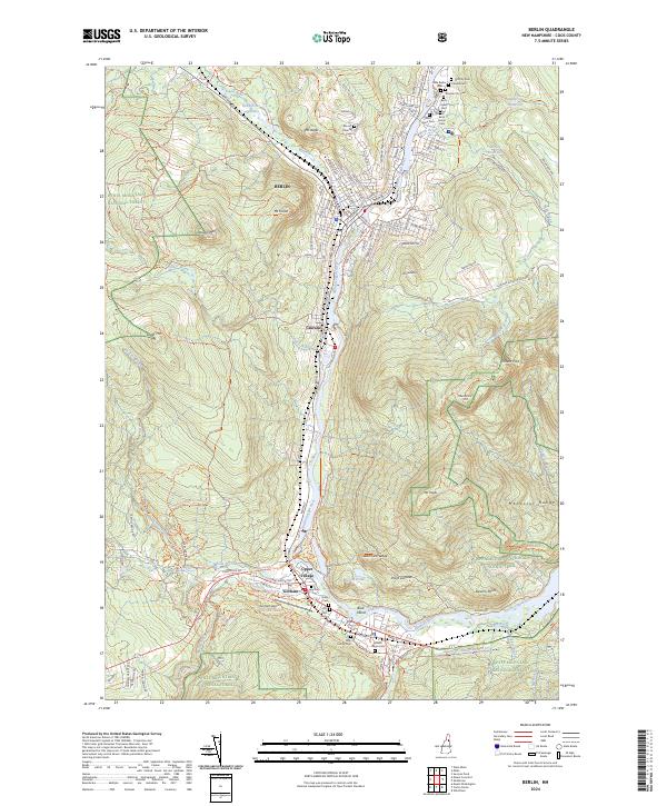 Berlin, NH — USGS 7.5-minute topo (2024)