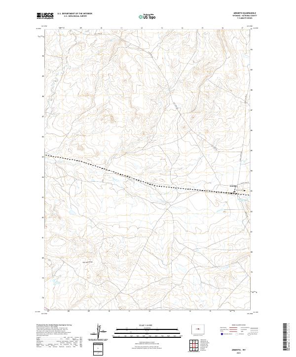 Arminto, WY — USGS 7.5-minute topo (2021)