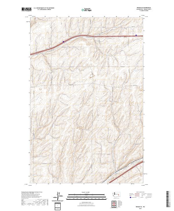 Reiman SE, WA — USGS 7.5-minute topo (2023)