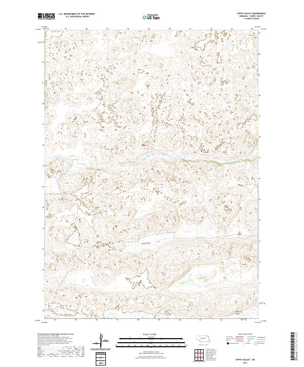 Gypsy Valley, NE — USGS 7.5-minute topo (2021)