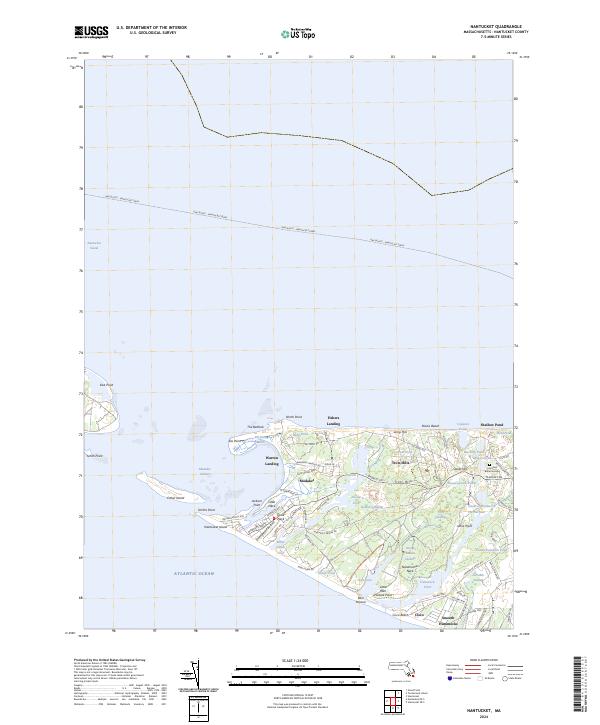 Nantucket, MA — USGS 7.5-minute topo (2024)