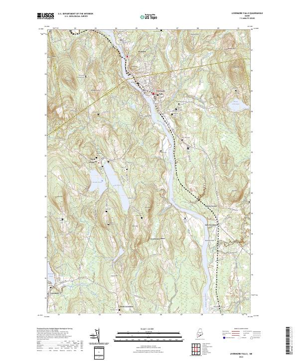 Livermore Falls, ME — USGS 7.5-minute topo (2024)