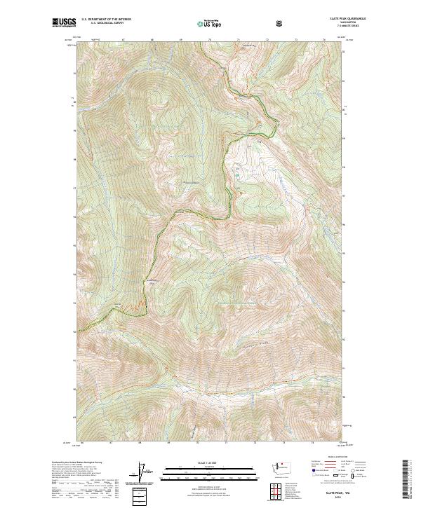 Slate Peak, WA — USGS 7.5-minute topo (2023)