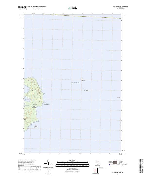 Hog Island East, MI — USGS 7.5-minute topo (2023)