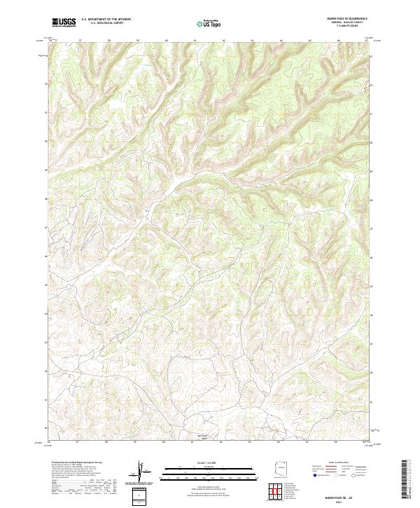 Marsh Pass SE, AZ — USGS 7.5-minute topo (2021)