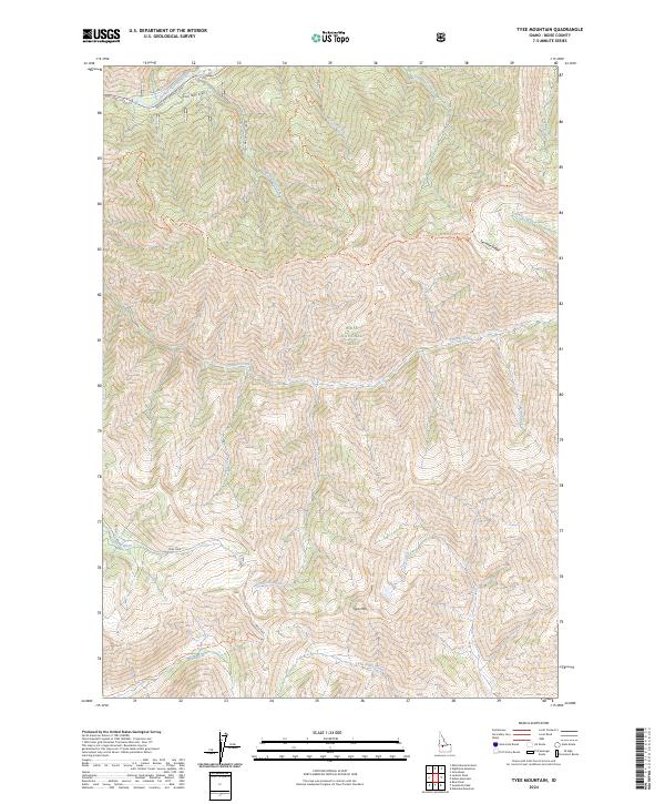 Tyee Mountain, ID — USGS 7.5-minute topo (2024)