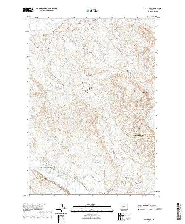 Hyattville, WY — USGS 7.5-minute topo (2021)