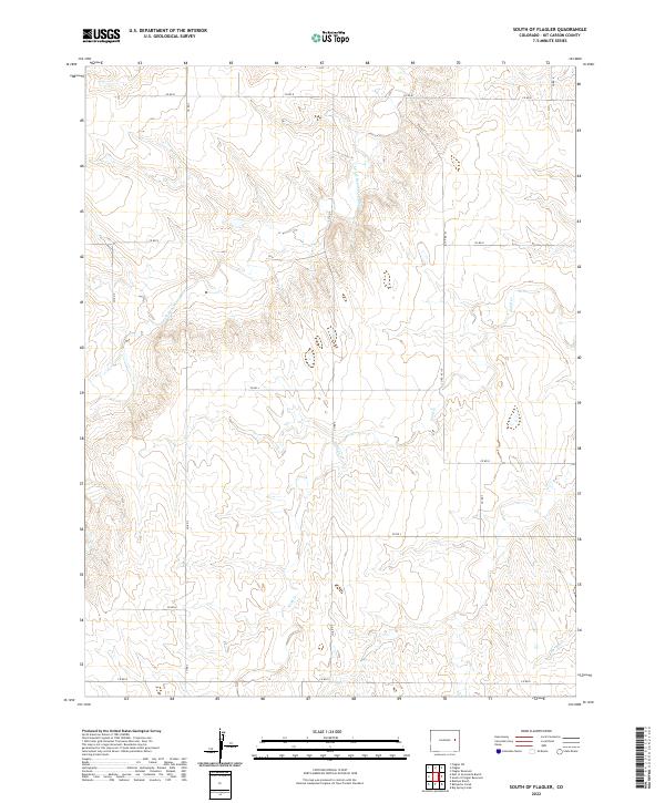 South of Flagler, CO — USGS 7.5-minute topo (2022)