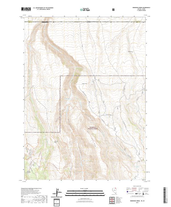 Robinson Creek, NV-ID — USGS 7.5-minute topo (2021)