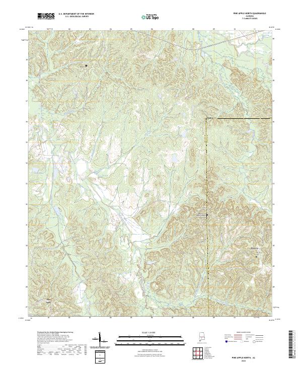 Pine Apple North, AL — USGS 7.5-minute topo (2024)