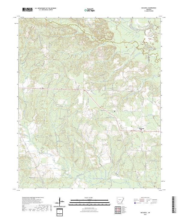 McCaskill, AR — USGS 7.5-minute topo (2024)