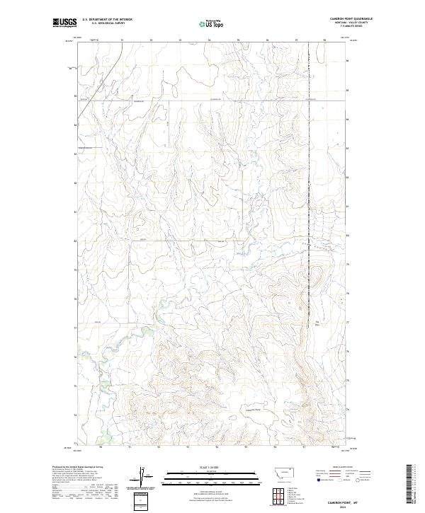 Cameron Point, MT — USGS 7.5-minute topo (2024)