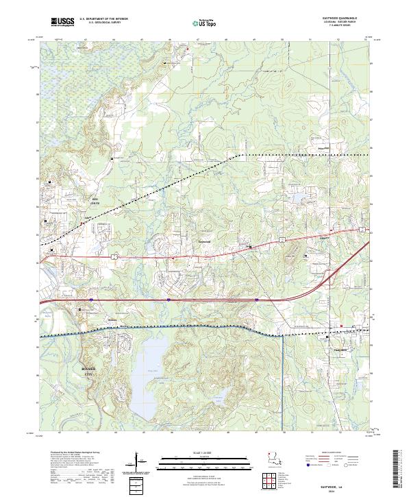 Eastwood, LA — USGS 7.5-minute topo (2024)