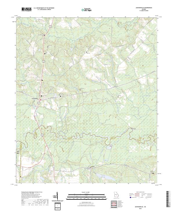 Jacksonville, GA — USGS 7.5-minute topo (2024)