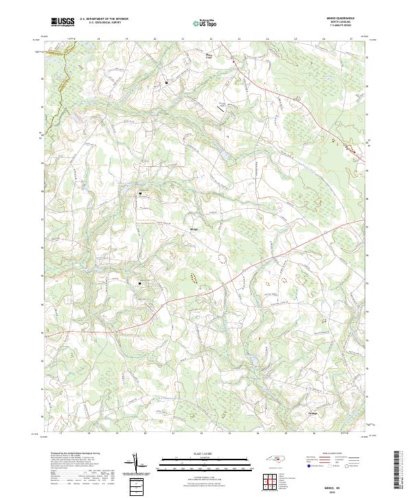 Mingo, NC — USGS 7.5-minute topo (2022)