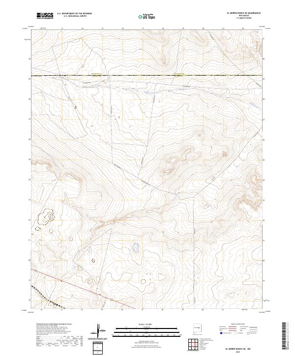 El Morro Ranch SE, NM — USGS 7.5-minute topo (2023)