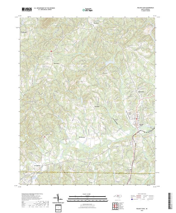 Walnut Cove, NC — USGS 7.5-minute topo (2022)