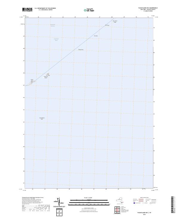 Plum Island OE E, NY — USGS 7.5-minute topo (2023)